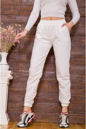 Спорт штани жіночі  - уцінка, колір молочний, 182R121-U-3