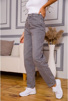 Жіночі джинси МОМ сірого кольору 157R1215