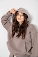 Спортивний костюм жіночий на флісі  -уцінка, колір мокко, 241R2001-2-U-4 - фото № 4