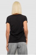 Футболка женская с принтом, цвет черный, 244R2232 - фото № 3