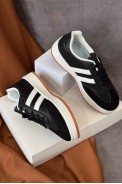 Кросівки жіночі екошкіра, колір чорно-білий, 248RJH700-8 оптом - фото № 0