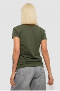 Футболка женская с принтом, цвет хаки, 244R2232 - фото № 3