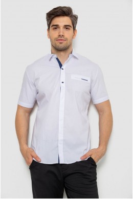 Рубашка мужская однотонная  -уценка, цвет белый, 214R7118-U-8