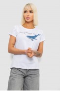 Футболка женская с принтом, цвет белый, 244R1006 - фото № 0