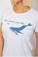 Футболка женская с принтом, цвет белый, 244R1006 - фото № 4
