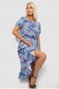 Платье женское с принтом софт, цвет голубой, 257R8070-1 - фото № 1