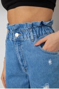 Джинси жіночі Mom-fit, колір блакитний, 244R1573 - фото № 4