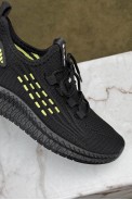 Кросівки жіночі  текстиль, колір чорно-жовтий, 243RF58 - фото № 1