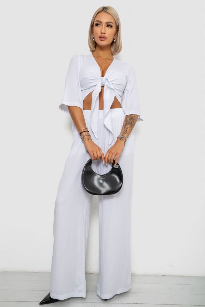 Костюм женский, цвет белый, 258R270