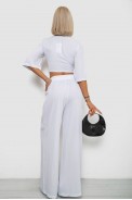 Костюм женский, цвет белый, 258R270 - фото № 3