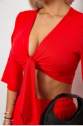 Костюм женский, цвет красный, 258R270 - фото № 4