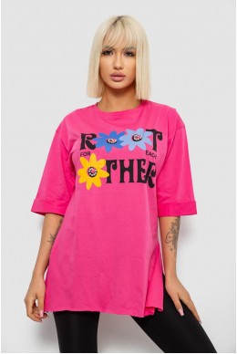 Футболка жіноча з принтом, колір рожевий, 244R2803