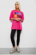Футболка женская с принтом, цвет розовый, 244R2803 - фото № 1