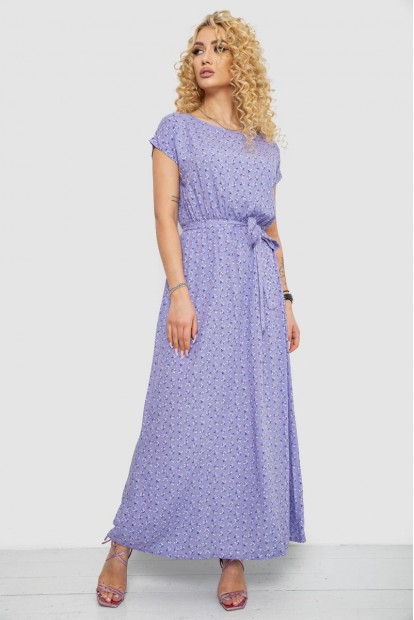 Сукня з принтом, колір бузковий, 214R0228-9