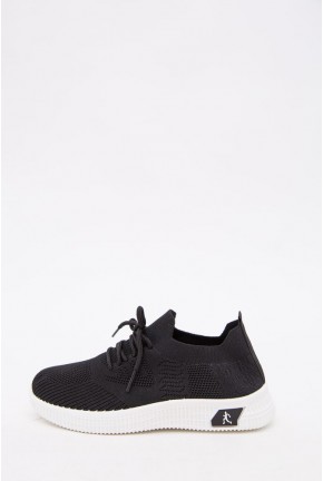 Жіночі текстильні кросівки чорного кольору 197R316-206