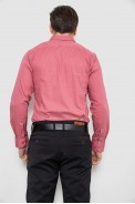 Рубашка мужская однотонная, цвет пудровый, 186R2013 - фото № 3