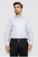 Рубашка мужская однотонная, цвет белый, 186R2013 - фото № 0