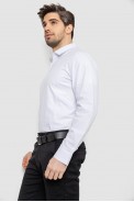 Рубашка мужская однотонная, цвет белый, 186R2013 - фото № 2