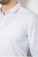 Рубашка мужская однотонная, цвет белый, 186R2013 - фото № 4