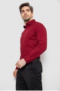 Рубашка мужская однотонная, цвет бордовый, 186R2013 - фото № 2