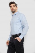 Рубашка мужская однотонная, цвет голубой, 186R2013 - фото № 2