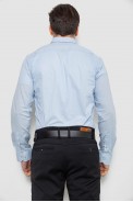 Рубашка мужская однотонная, цвет голубой, 186R2013 - фото № 3