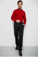 Рубашка мужская однотонная, цвет красный, 186R2013 - фото № 1