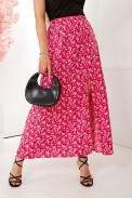 Спідниця софт із квітковим принтом, колір рожевий, 257R11 оптом - фото № 4