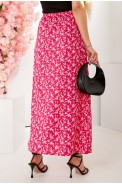 Спідниця софт із квітковим принтом, колір рожевий, 257R11 оптом - фото № 5