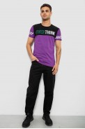 Футболка чоловіча з принтом, колір фіолетовий, 244R1112 - фото № 1
