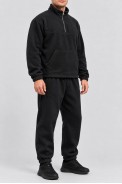 Спортивный костюм мужской на флисе, цвет черный, 257R664 - фото № 2
