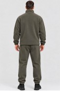 Спортивный костюм мужской на флисе, цвет хаки, 257R664 - фото № 3