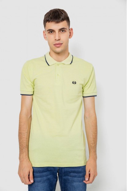 Поло чоловіче котонове  -уцінка, колір світло-салатовий, 247R301-1-U-6