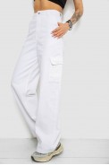 Джинси жіночі Loose Fit з кишенями, колір білий, 182R2552 - фото № 2