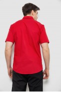 Мужская рубашка с принтом, цвет красный, 186R7124 - фото № 3