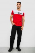 Футболка мужская с принтом, цвет красный, 244R1112 - фото № 1