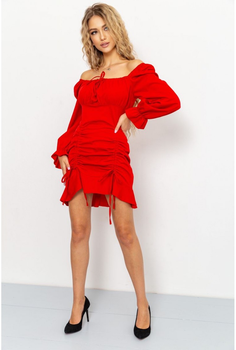 Купити Сукня, колір червоний, 176R1038 - Фото №1