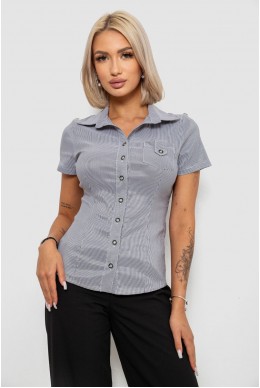 Сорочка класична в смужку, колір сірий, 230R668-1