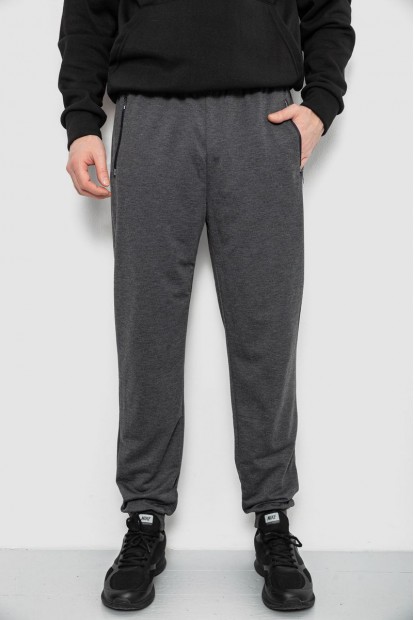 Спортивные штаны мужские, цвет серый, 244R434