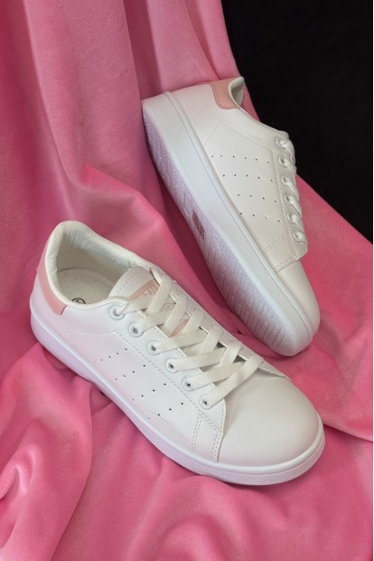 Кеди жіночі, колір біло-рожевий, 248RR62