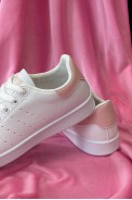 Кеды женские, цвет бело-розовый, 248RR62 - фото № 3