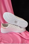 Кеды женские, цвет бело-розовый, 248RR62 - фото № 4