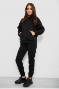 Спортивний костюм жіночий на флісі  -уцінка, колір чорний, 257R85-U - фото № 2