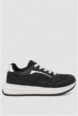 Кроссовки женские, цвет черно-белый, 248RG30