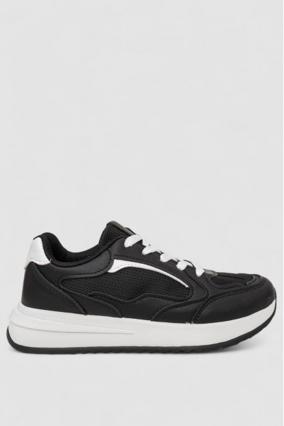 Кроссовки женские, цвет черно-белый, 248RG30