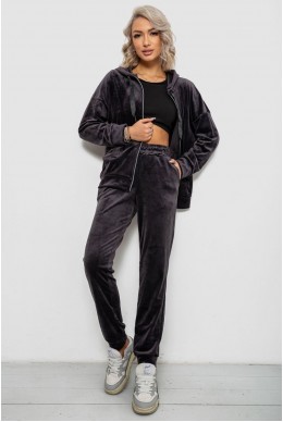 Спортивный костюм женский велюровый  -уценка, цвет чернильный, 257R4119-U-1