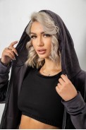 Спортивний костюм жіночий велюровий  -уцінка, колір чорнильний, 257R4119-U-1 Спортивний костюм жіночий велюровий  -уцінка, колір чорнильний, 257R4119-U-1 - фото № 5