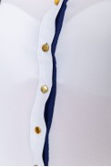 Блуза класична  -уцінка, колір біло-синій, 230R111-U-30 - фото № 4