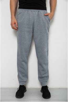 Спортивні штани чоловічі на флісі  -уцінка, колір сірий, 238R58641-U