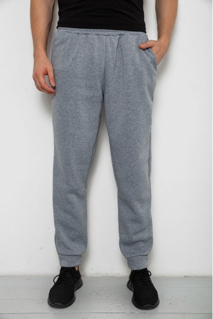 Спортивні штани чоловічі на флісі  -уцінка, колір сірий, 238R58641-U